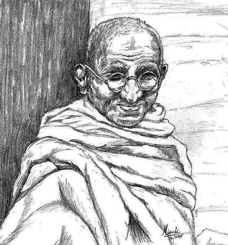 mahatma gandhi's pencil sketch photo will be auctioned in britain