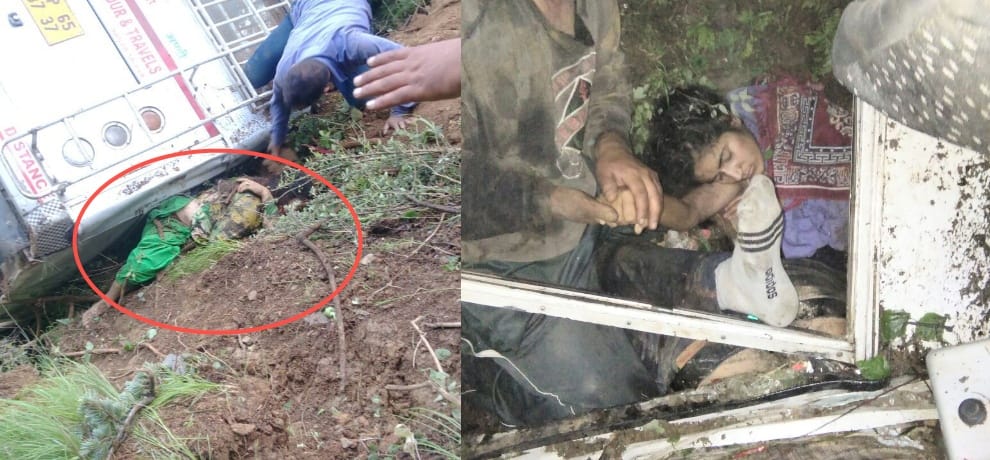 Himachal Pradesh Mandi Six killed as bus falls into gorge