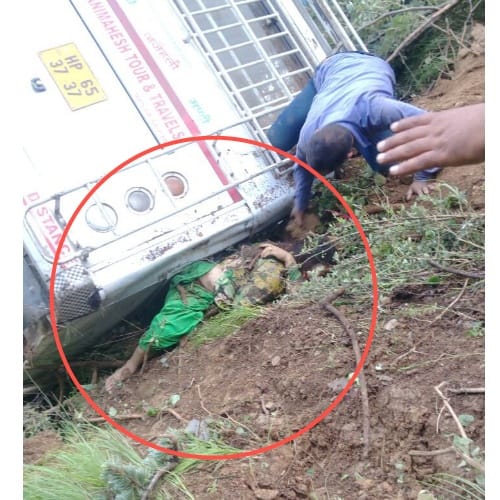 Himachal Pradesh Mandi Six killed as bus falls into gorge