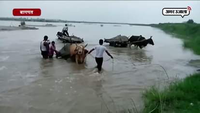 WATER LEVEL INCREASED OF YAMUNA RIVER IN BAGHPAT