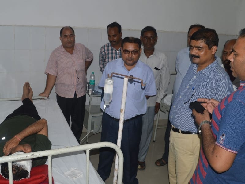SDM injured in an accident in faizabad.