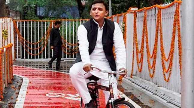sp government cycle track will be demolished says up minister suresh khanna