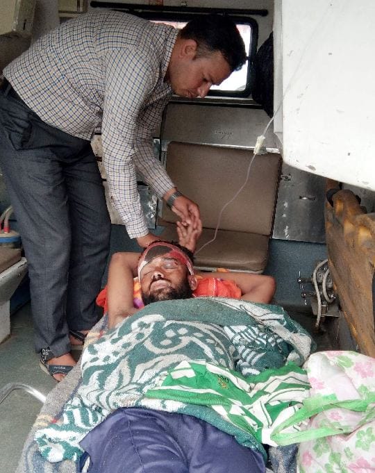Gabbar rescues young man drowns in Gadera in gopeshwar