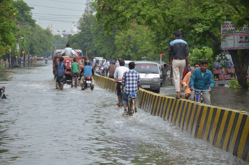 kanpur submerged due to heavy rain