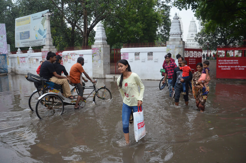 kanpur submerged due to heavy rain