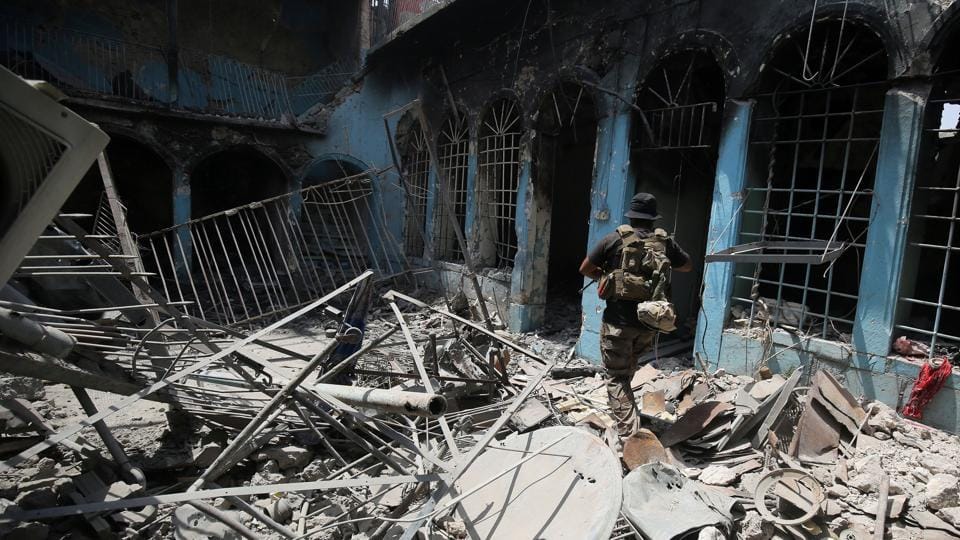 Iraqi forces ruin Mosul Great Mosque of al Nuri