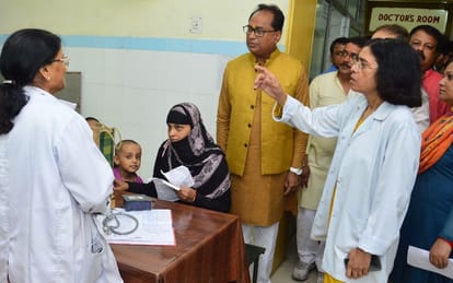 mla neeraj bora inspection in lucknow aliganj chc