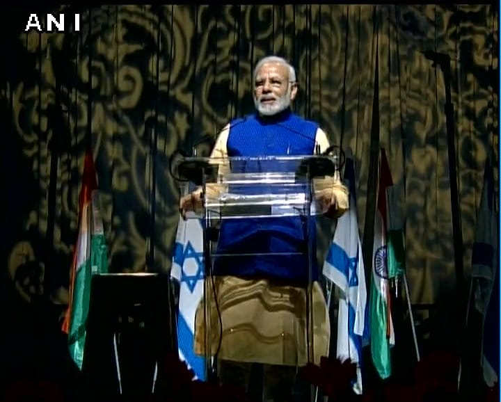 pm modi addressed at tel aviv in israel