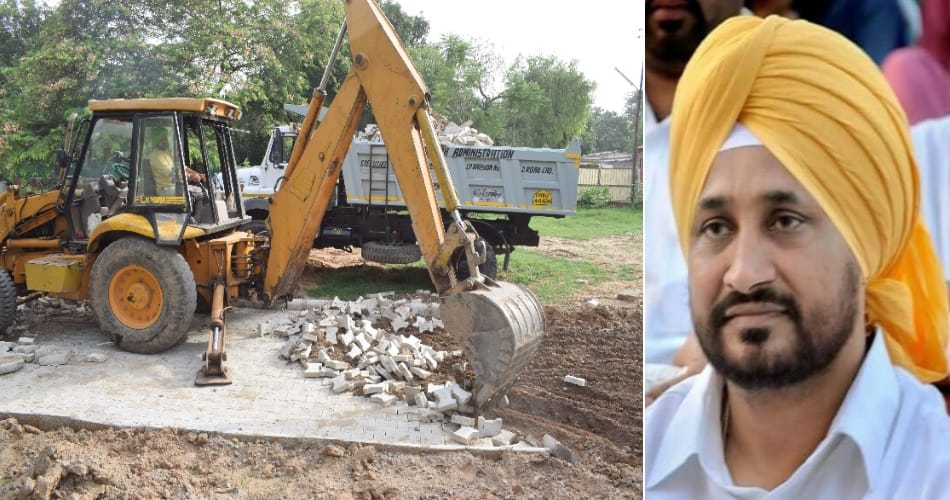 Chandigarh admn razes Punjab minister Channi road