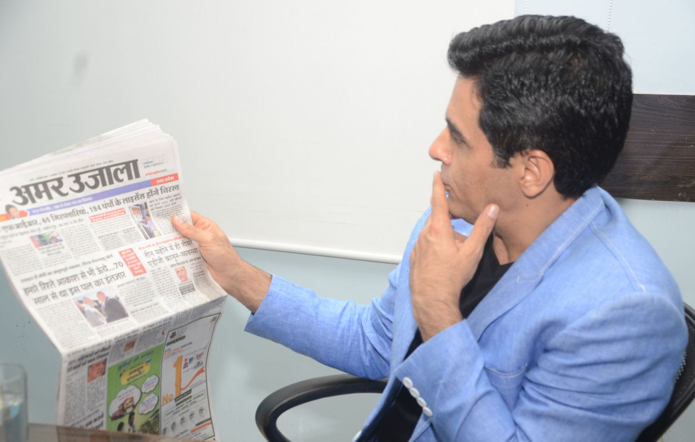 actor aman verma in Amar Ujala Office.