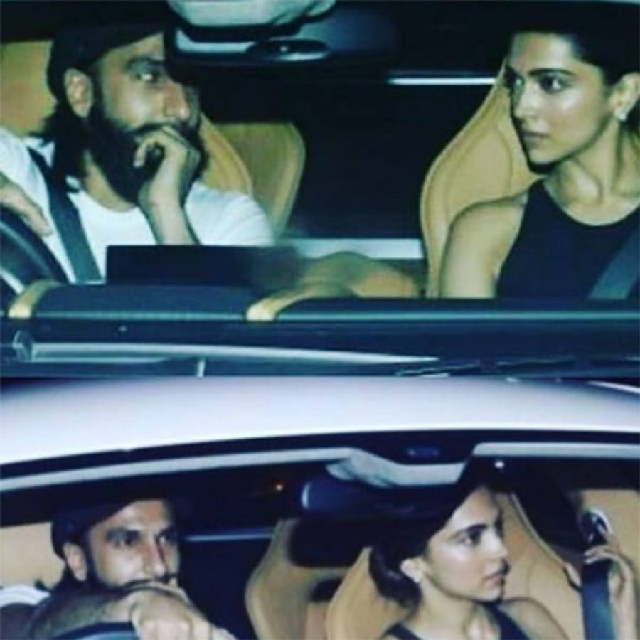 ranveer singh takes deepika padukone on long drive on his birthday in new car