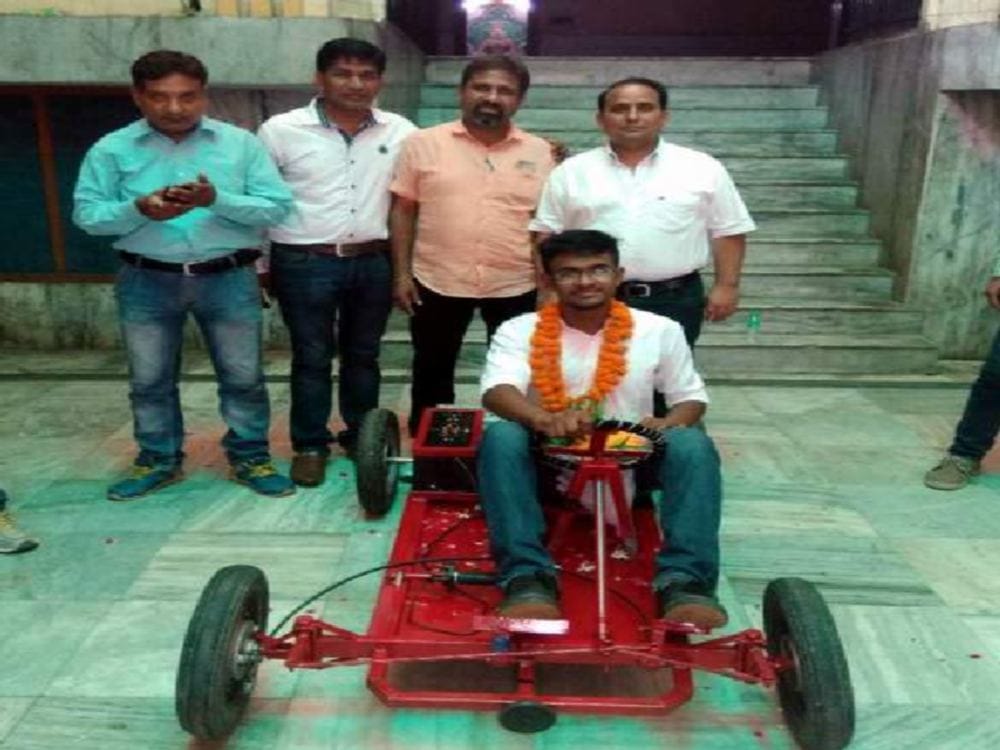 uttarakhand boy devansh gupta made eco friendly car 