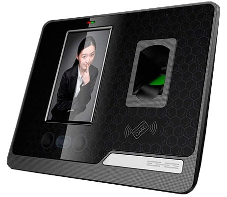 By looking at the face, the biometric machine will attendence