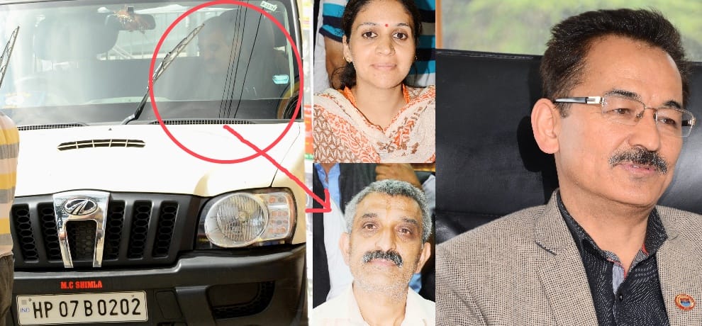 MC Shimla deputy mayor using government vehicle of mayor