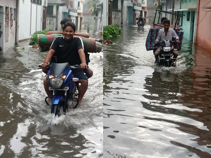 Rainning on the first day of saawan