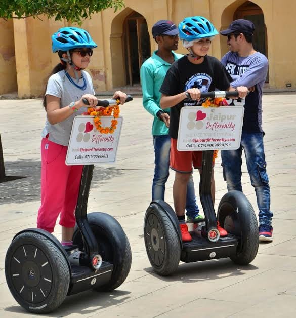 Segway ride at Aamer Mahal