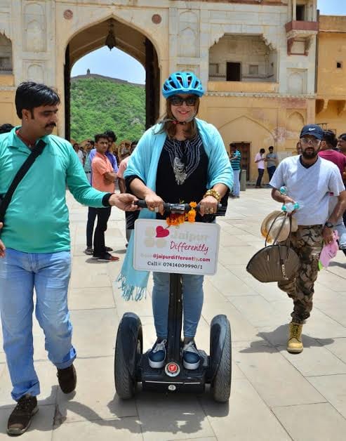 Segway ride at Aamer Mahal
