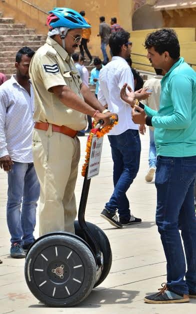 Segway ride at Aamer Mahal