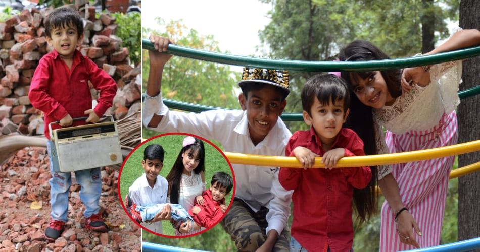 Cast of 'The Slum Stars' in chandigarh