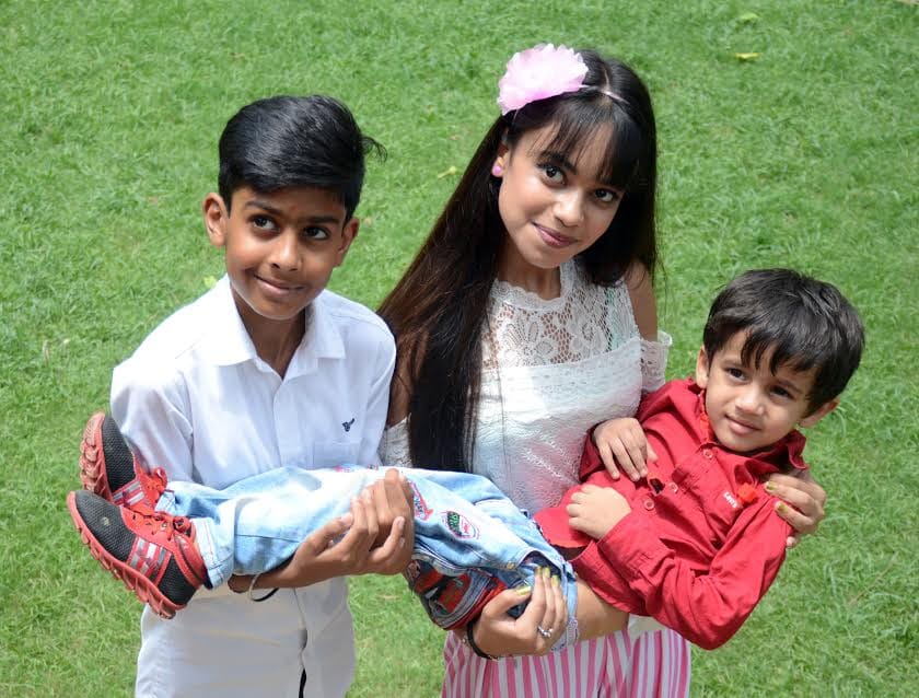 Cast of 'The Slum Stars' in chandigarh