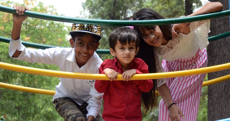 Cast of 'The Slum Stars' in chandigarh