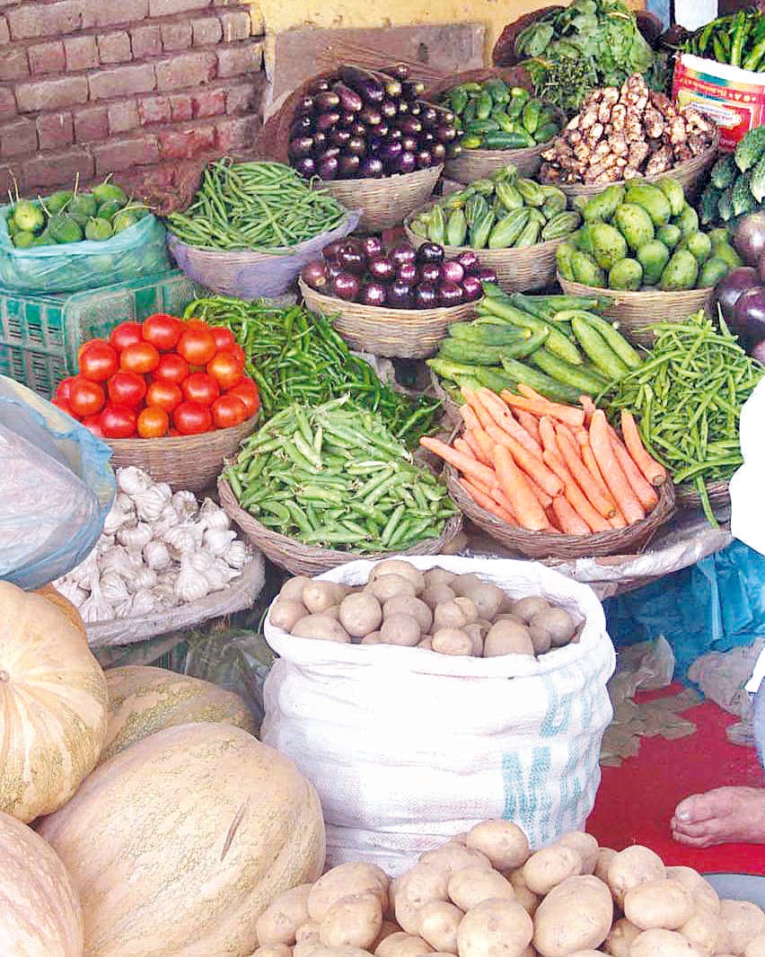 Vegetable prices on the sky