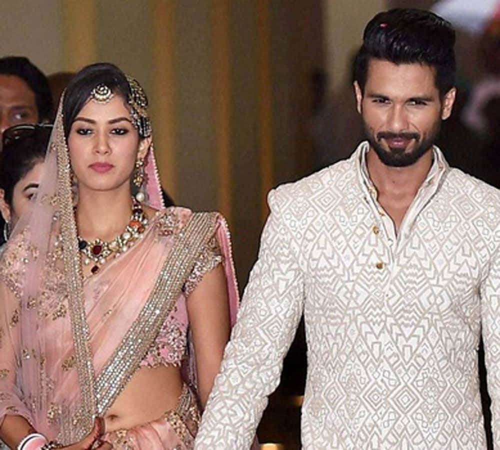 shahid kapoor and mira rajput second marriage aniversery photos