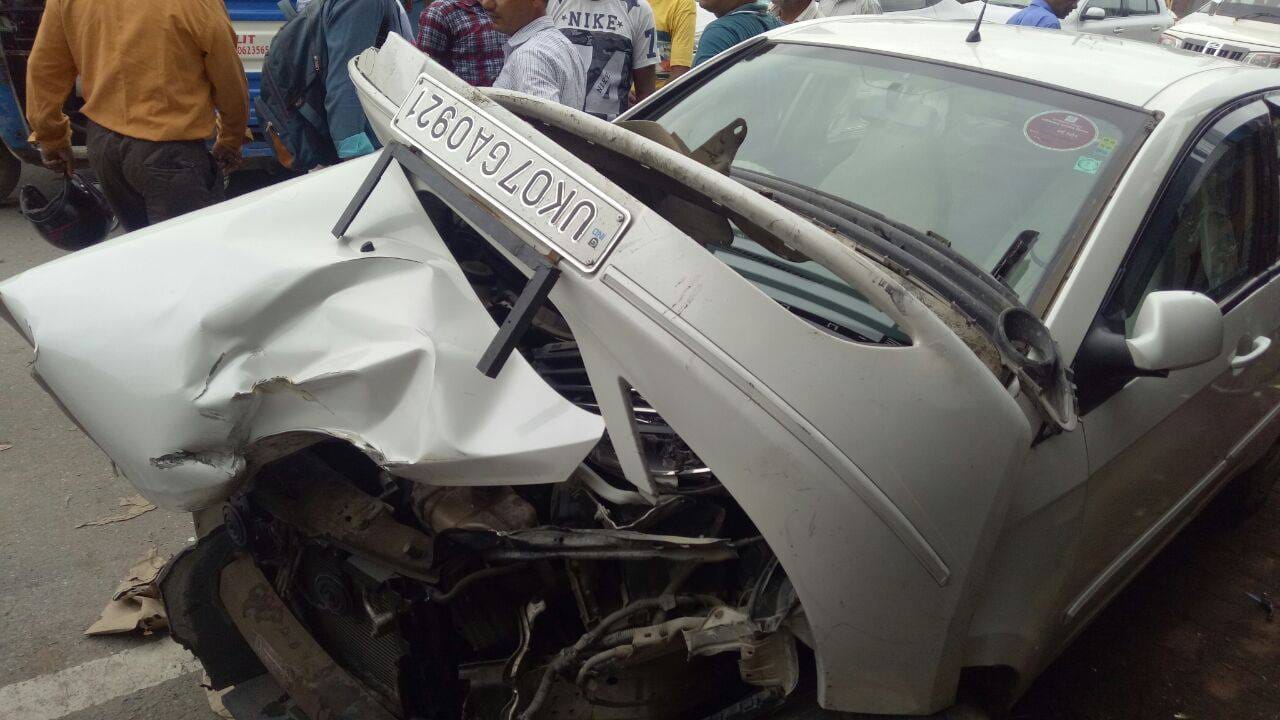 truck crushed a man in dehradun