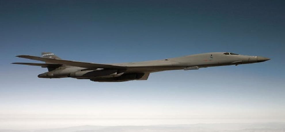 american bomber takes a flight over south china sea