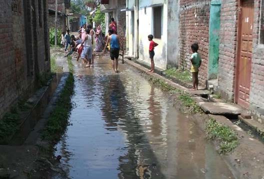 Rain and incomplete drain cleaning put in trouble