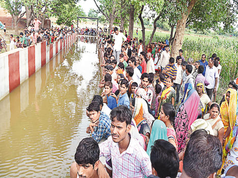The death of the young man drowned in rain water