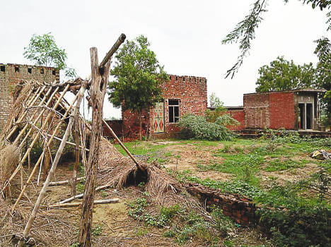 Houses built on the land of Kotwali, Crop Boi