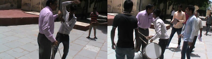 nsui students punished by professors a day before guru poornima in ajmer 