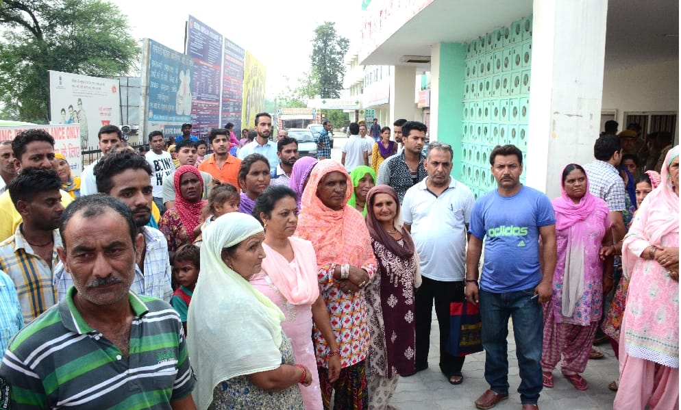 villagers protest against mistreatment