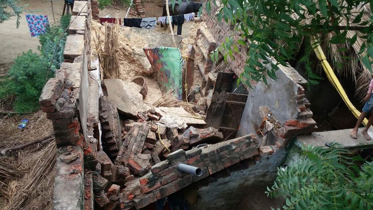 one died and two injured in wall collapse 
