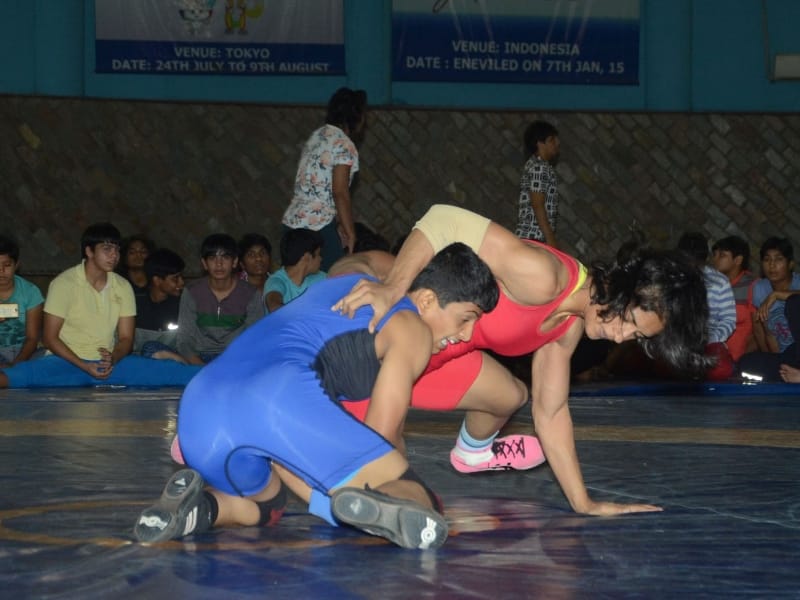 team election for world wrestling in Lucknow.