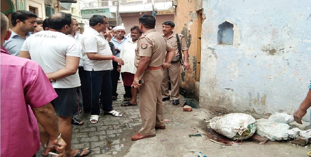 meat near temple communal conflict, BJP raises serious allegations on police