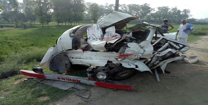 Guru Purnima : Dumpers crushed car riders going on pilgrimage, Death of five