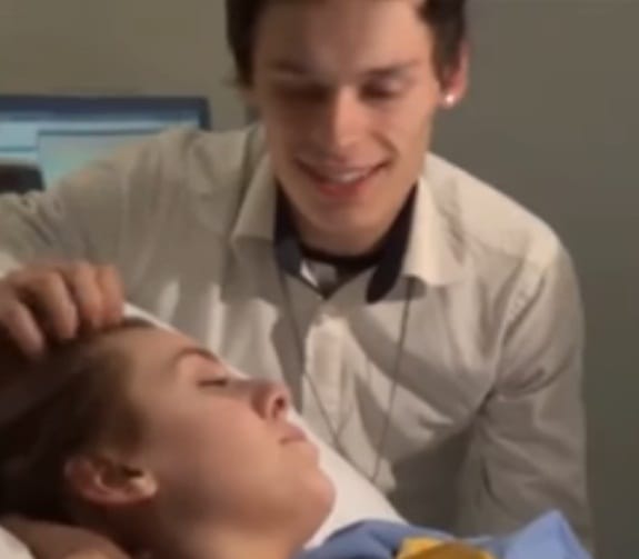 Man making funny faces during delivery of his child and the video is going super viral
