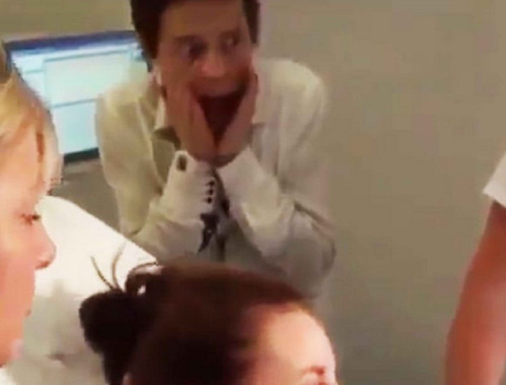 Man making funny faces during delivery of his child and the video is going super viral