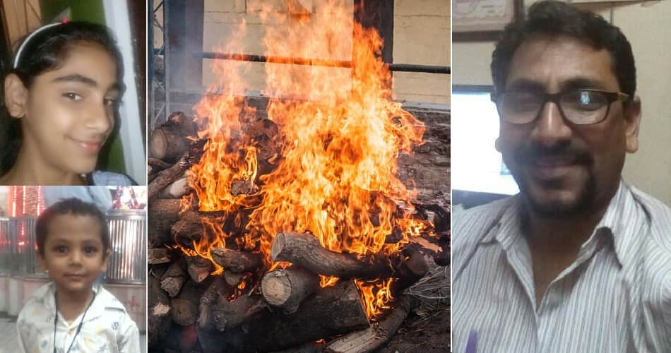 three people funeral at firozpur, killed in dilshad garden fire incident