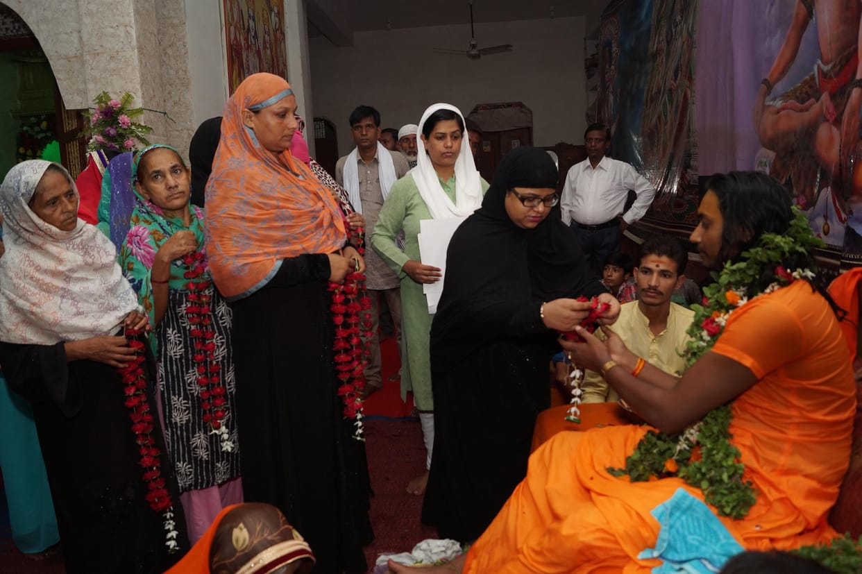 Guru Purnima Muslim community took their guru blessings in Varanasi