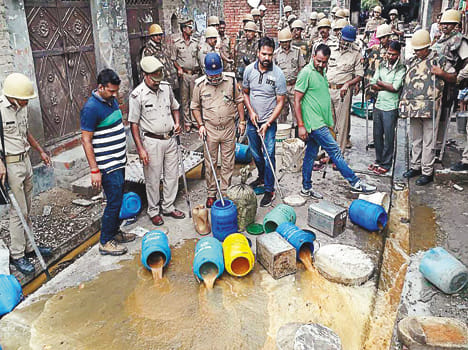 Six police forces recovered only 60 liters of liquor