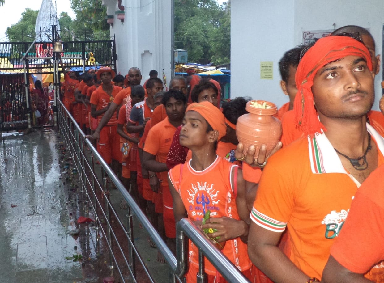 Darshan puja till late evening