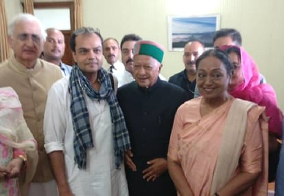 President Candidate Meera Kumar at Shimla.