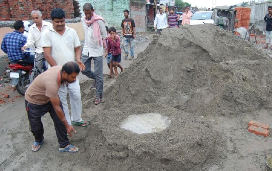Atria temple road  accused of planting substandard material