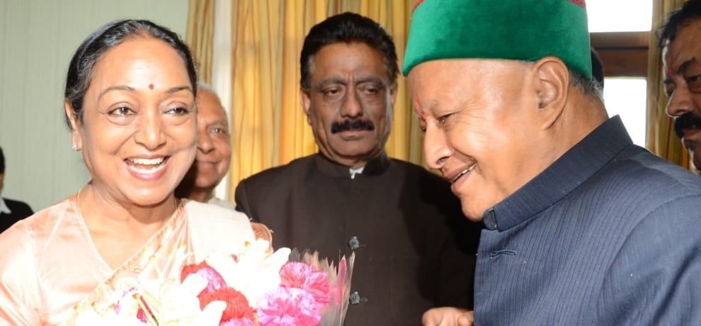 President Candidate Meera Kumar at Shimla.