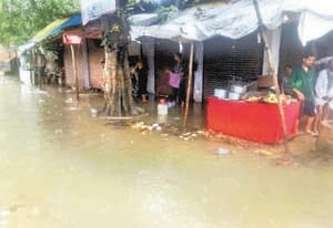 heavy rain, water lodging