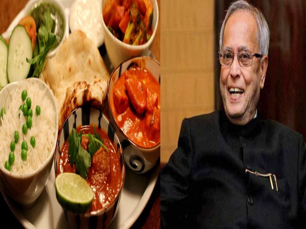special thali for President pranab mukherjee Lunch 