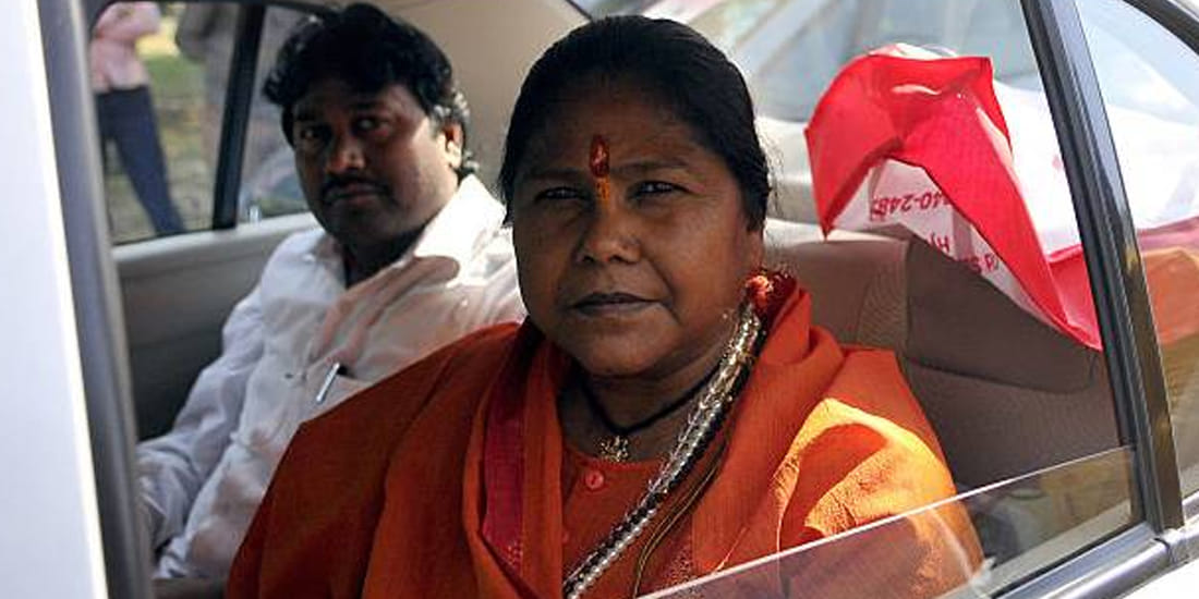 sadhvi niranjan jyoti car accident in kanpur